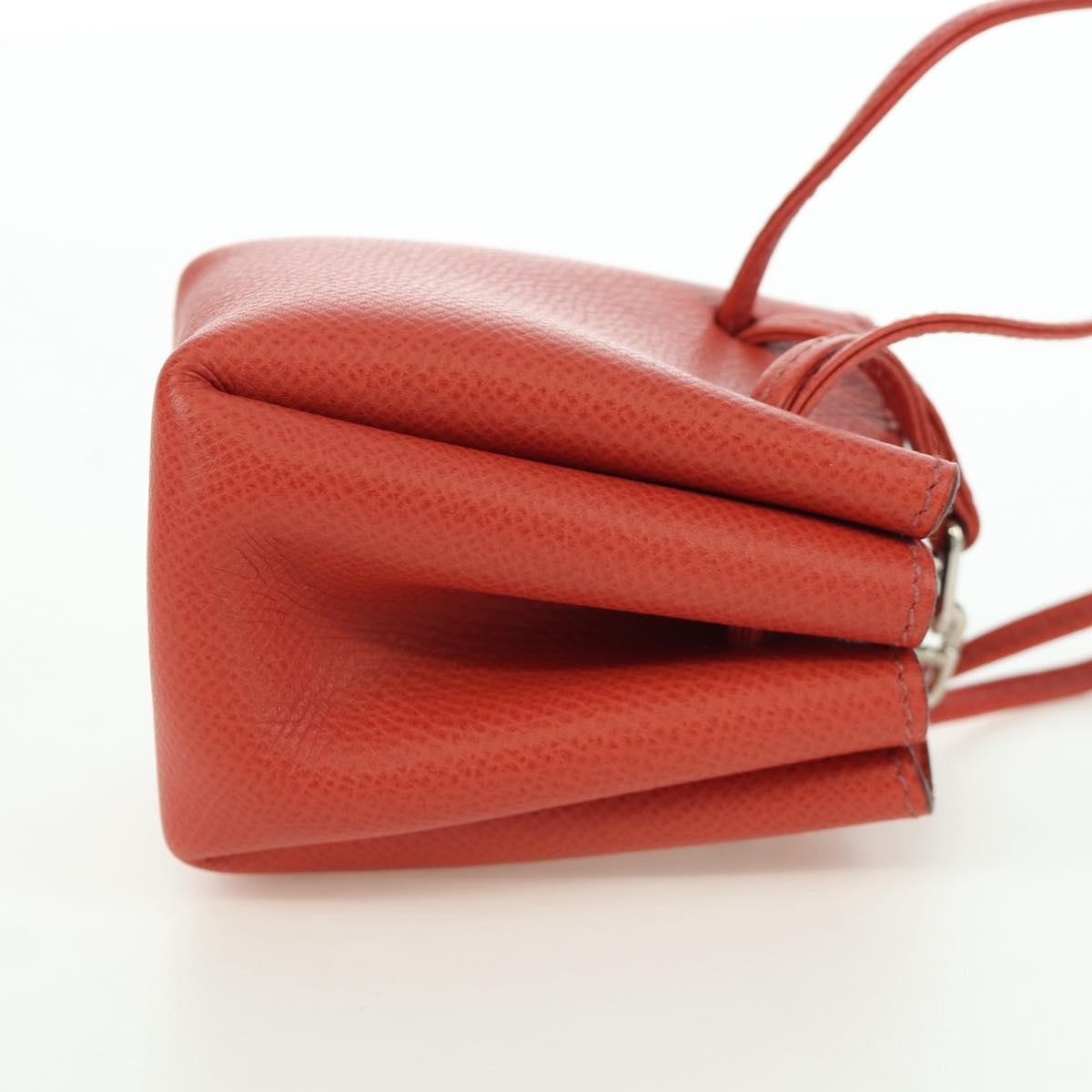 Hermes Vespa Pouch Leather Red Leather Clutche & Pouche Bag (Pre-Loved)