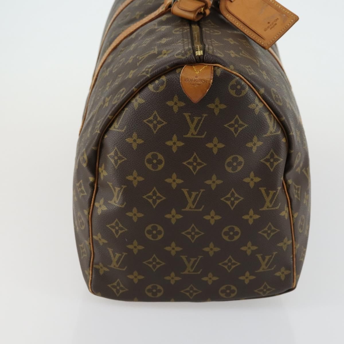 Louis Vuitton Keepall Bag Monogram Canvas Brown Canvas Travel Bag Bag (Authentic Pre-Loved)