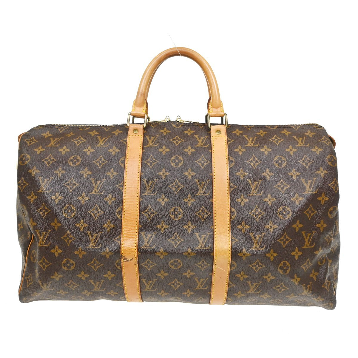 Louis Vuitton Louis Vuitton Keepall Bag Monogram Canvas Brown Canvas Travel Bag Bag (Pre-Loved)