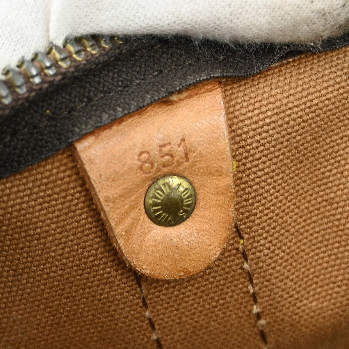 Louis Vuitton Keepall Bag Monogram Canvas Brown Canvas Travel Bag Bag (Pre-Loved)