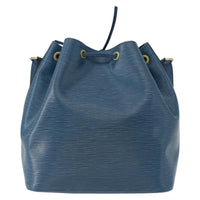 Louis Vuitton Petit Noe Handbag Epi Leather Blue Leather Shoulder Bag Bag (Pre-Loved)