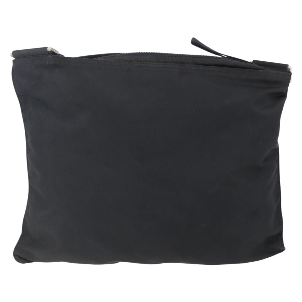 Prada Flat Messenger Bag Tessuto Black Nylon Shoulder Bag Bag (Pre-Loved)