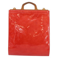 Louis Vuitton Stanton Handbag Monogram Vernis Red Patent_Leather Tote Bag Bag (Authentic Pre-Loved)