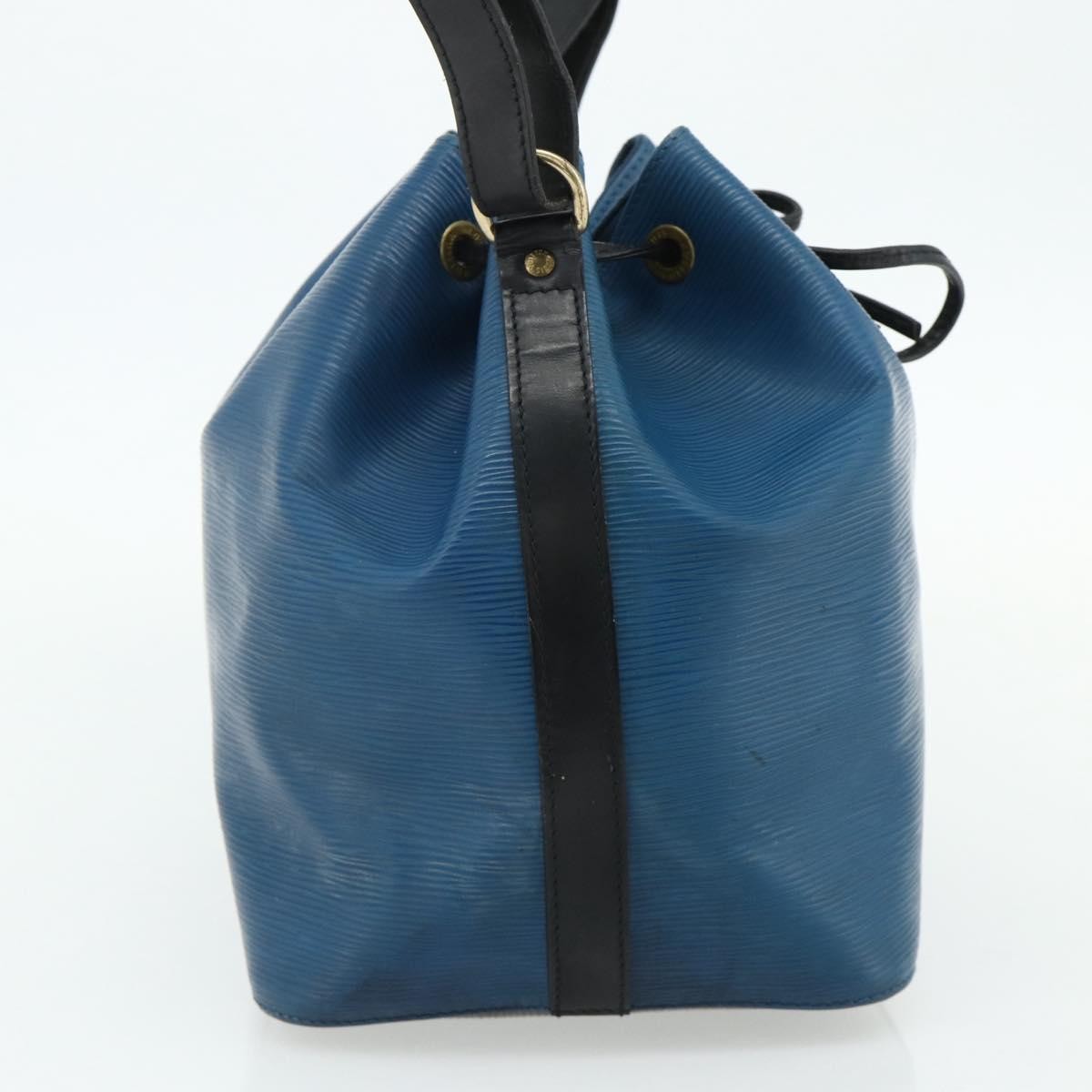 Louis Vuitton Bicolor Petit Noe Handbag Epi Leather Blue Leather Shoulder Bag Bag (Authentic Pre-Loved)