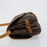 Louis Vuitton Saumur Handbag Monogram Canvas Brown Canvas Shoulder Bag Bag (Pre-Loved)