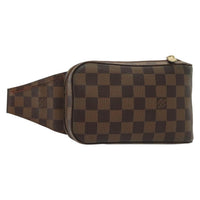 Louis Vuitton Geronimos Waist Bag Damier Brown Canvas Shoulder Bag Bag (Authentic Pre-Loved)
