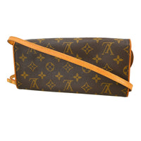Louis Vuitton Twin Handbag Monogram Canvas Brown Canvas Clutche & Pouche Bag (Authentic Pre-Loved)