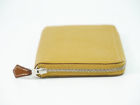 Hermes Azap Silkin Epsom Leather Silk Beige Leather Wallets Accessory (Authentic Pre-Loved)