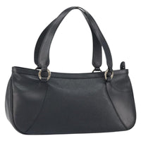 Bvlgari Handbag Leather Black Leather Handbag (Authentic Pre-Loved)