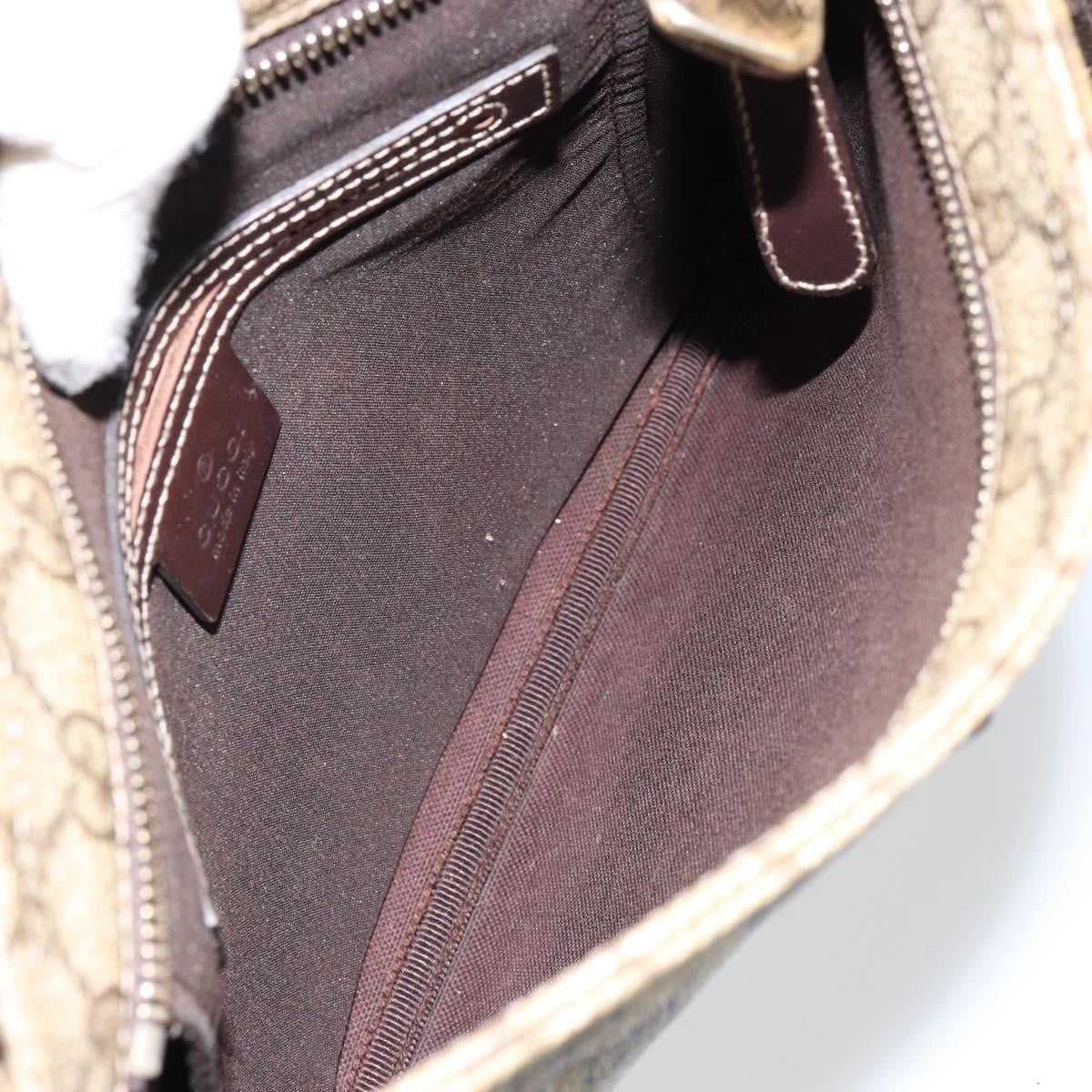 Gucci Flat Messenger Bag Gg Canvas Beige Canvas Shoulder Bag Bag (Pre-Loved)