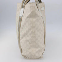 Gucci Original Web Tote Gg Canvas Beige Canvas Tote Bag Bag (Pre-Loved)
