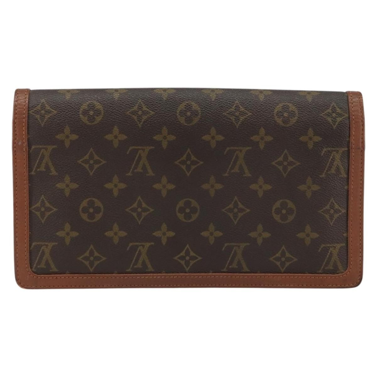 Louis Vuitton Dame Pochette Monogram Canvas Brown Canvas Clutche & Pouche Bag (Authentic Pre-Loved)