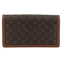 Louis Vuitton Dame Pochette Monogram Canvas Brown Canvas Clutche & Pouche Bag (Authentic Pre-Loved)