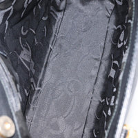 Salvatore Ferragamo Gancini Tote Leather Black Leather Tote Bag Bag (Authentic Pre-Loved)