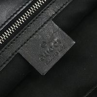 Gucci Belted Bucket Tote Gg Canvas With Leather Black Canvas Tote Bag Bag (Authentic Pre-Loved)