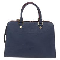 Louis Vuitton Vaneau Handbag Epi Leather Blue Leather Handbag (Authentic Pre-Loved)