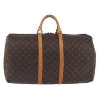 Louis Vuitton Keepall Bag Monogram Canvas Brown Canvas Travel Bag Bag (Pre-Loved)