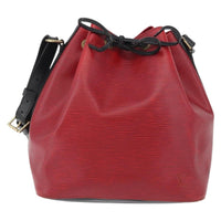 Louis Vuitton Petit Noe Handbag Epi Leather Red Leather Shoulder Bag Bag (Pre-Loved)