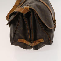 Louis Vuitton Saumur Handbag Monogram Canvas Brown Canvas Shoulder Bag Bag (Authentic Pre-Loved)