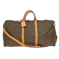 Louis Vuitton Louis Vuitton Keepall Bandouliere Bag Monogram Canvas Brown Canvas Travel Bag Bag (Pre-Loved)