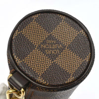 Louis Vuitton Papillon Pochette Damier Brown Canvas Clutche & Pouche Bag (Pre-Loved)