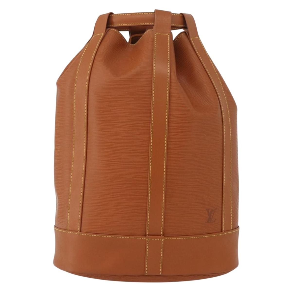 Louis Vuitton Randonnee Backpack Epi Leather Brown Leather Backpack Bag (Authentic Pre-Loved)