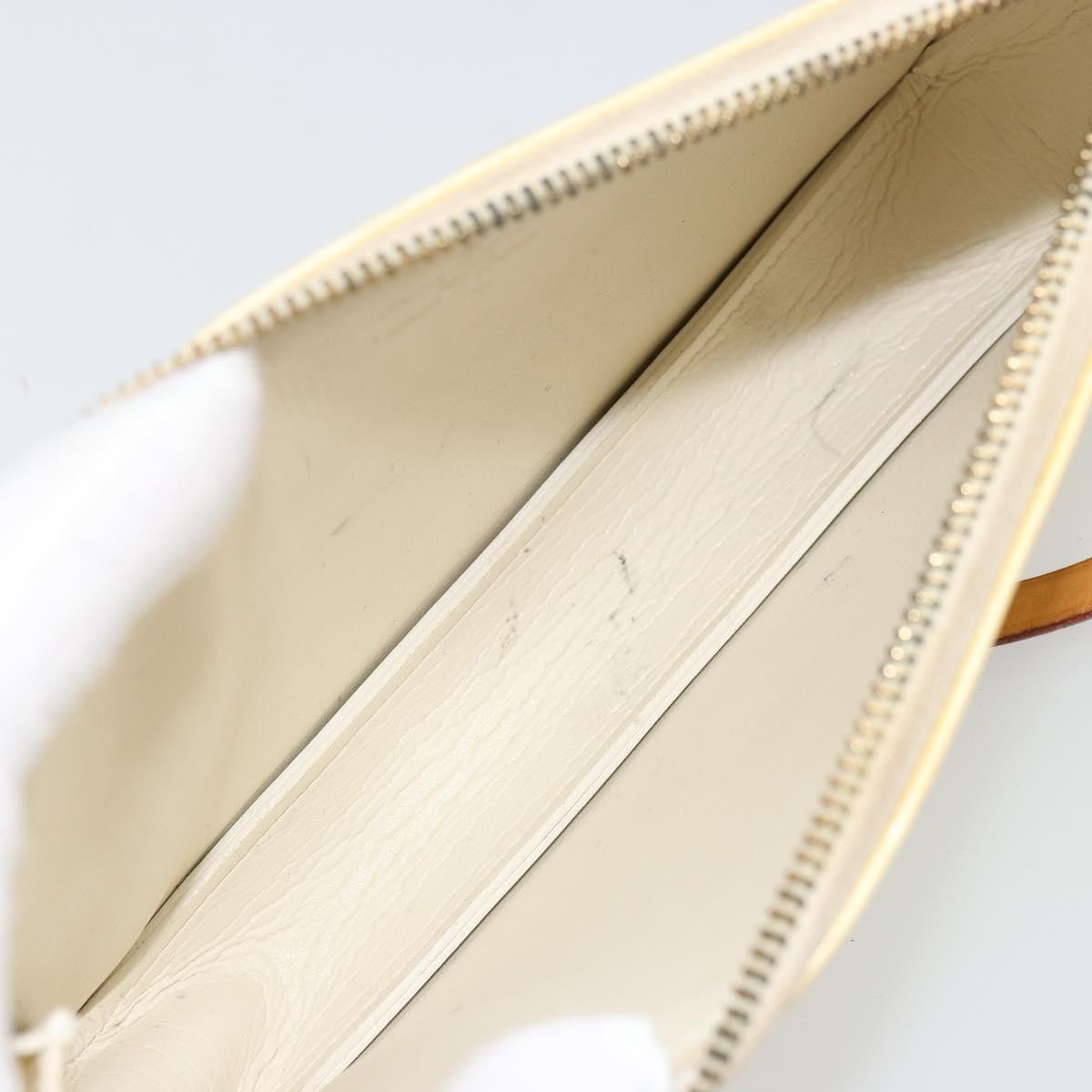 Louis Vuitton Lexington Pochette Monogram Vernis Beige Patent_Leather Clutche & Pouche Bag (Pre-Loved)