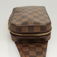 Louis Vuitton Geronimos Waist Bag Damier Brown Canvas Shoulder Bag Bag (Authentic Pre-Loved)
