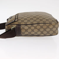 Gucci Front Zip Messenger Gg Coated Canvas Beige Canvas Shoulder Bag Bag (Pre-Loved)