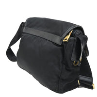 Prada Buckle Messenger Bag Tessuto Black Nylon Shoulder Bag Bag (Pre-Loved)