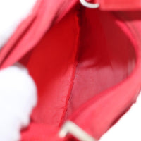 Prada Flat Messenger Bag Tessuto Red Nylon Shoulder Bag Bag (Pre-Loved)