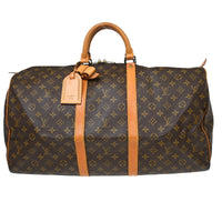 Louis Vuitton Keepall Bag Monogram Canvas Brown Canvas Travel Bag Bag (Pre-Loved)