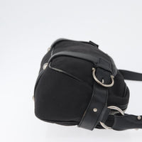 Salvatore Ferragamo Gancini Shoulder Bag Canvas Black Canvas Shoulder Bag Bag (Authentic Pre-Loved)