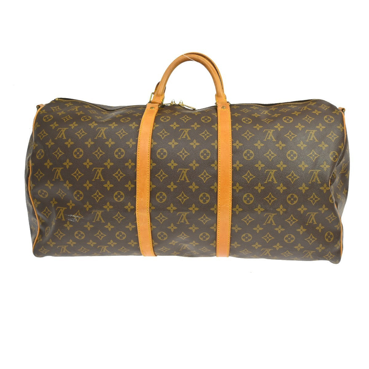 Louis Vuitton Keepall Bag Monogram Canvas Brown Canvas Travel Bag Bag (Pre-Loved)