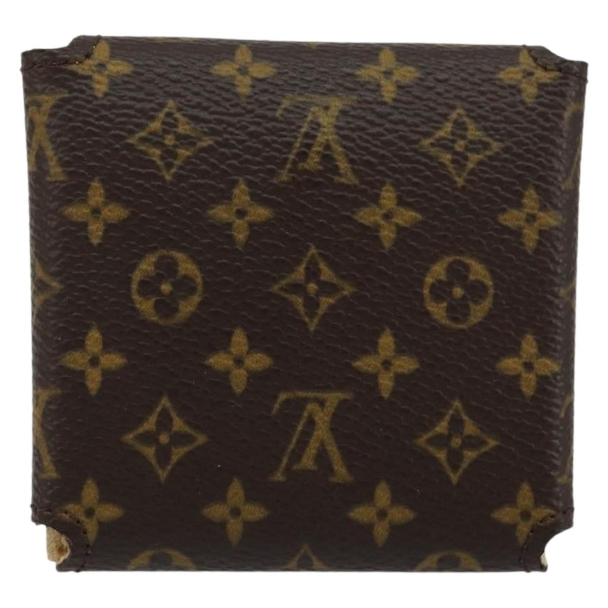 Louis Vuitton Case Jewelry Box Canvas Brown Canvas Wallets Accessory (Pre-Loved)