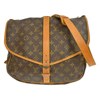 Louis Vuitton Louis Vuitton Saumur Handbag Monogram Canvas Brown Canvas Shoulder Bag Bag (Authentic Pre-Loved)
