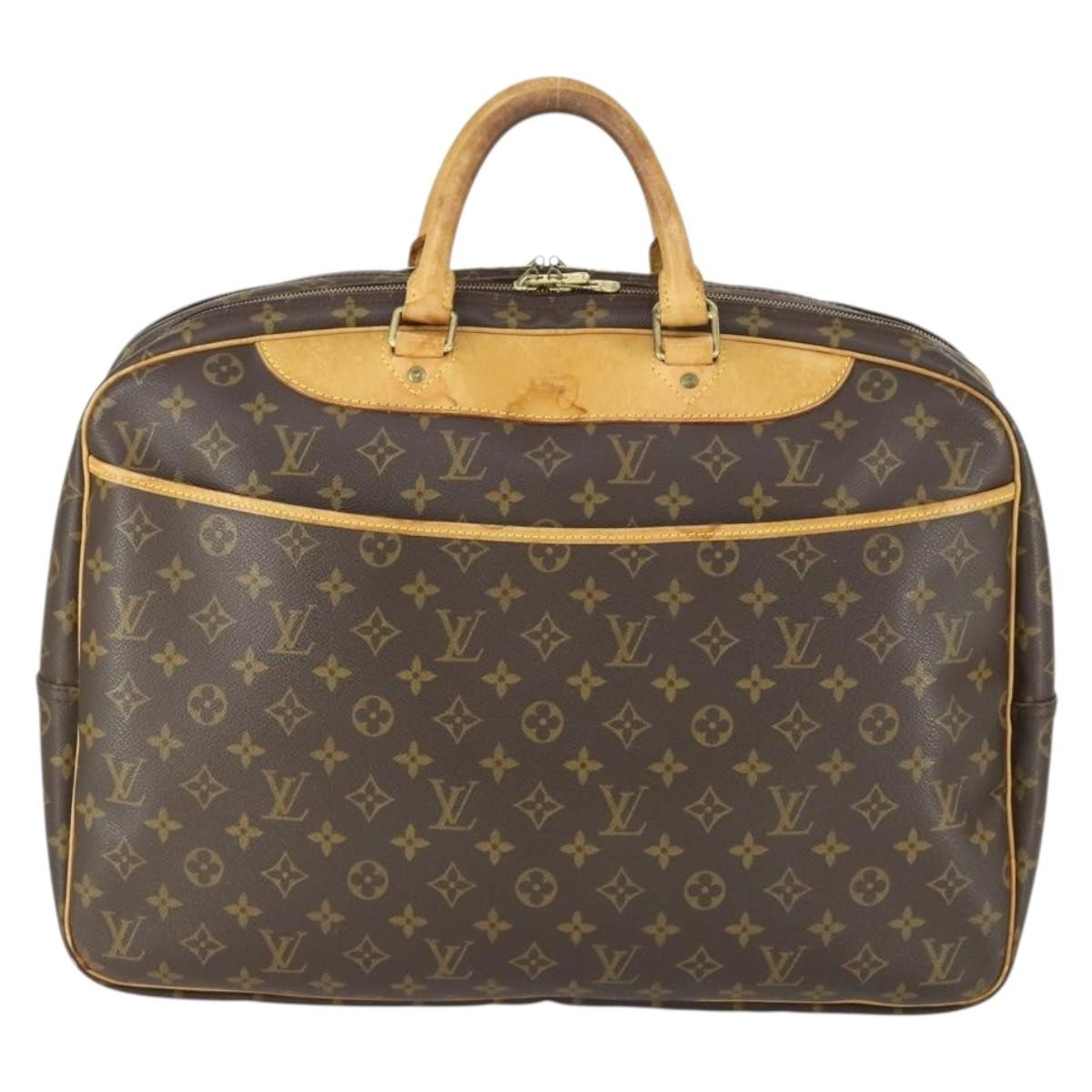 Louis Vuitton Alize Bag Monogram Canvas Brown Canvas Travel Bag Bag (Pre-Loved)