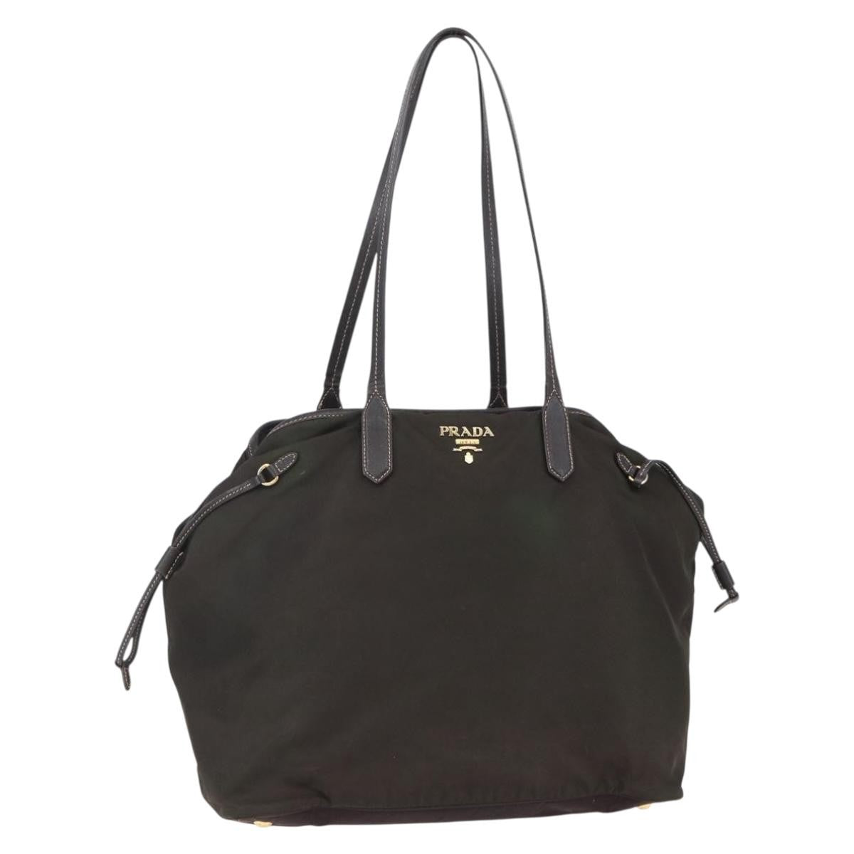 Prada Open Tote Tessuto Khaki Nylon Tote Bag Bag (Pre-Loved)