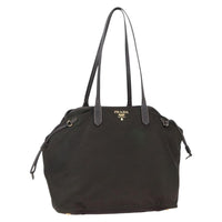 Prada Open Tote Tessuto Khaki Nylon Tote Bag Bag (Pre-Loved)