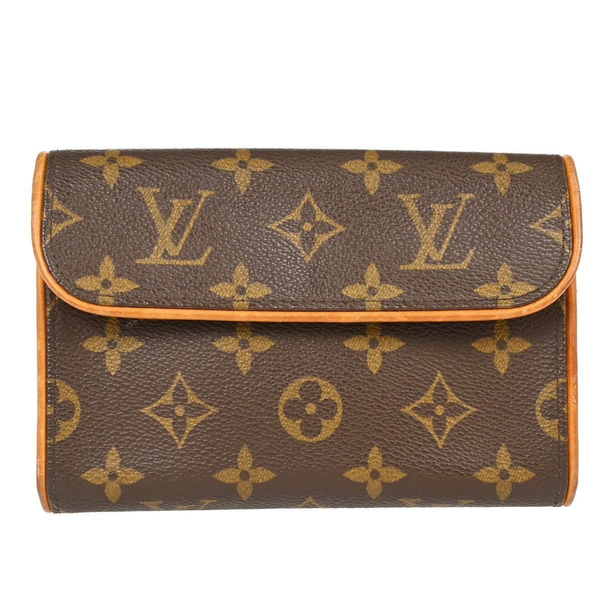 Louis Vuitton Florentine Pochette Monogram Canvas Brown Canvas Clutche & Pouche Bag (Authentic Pre-Loved)