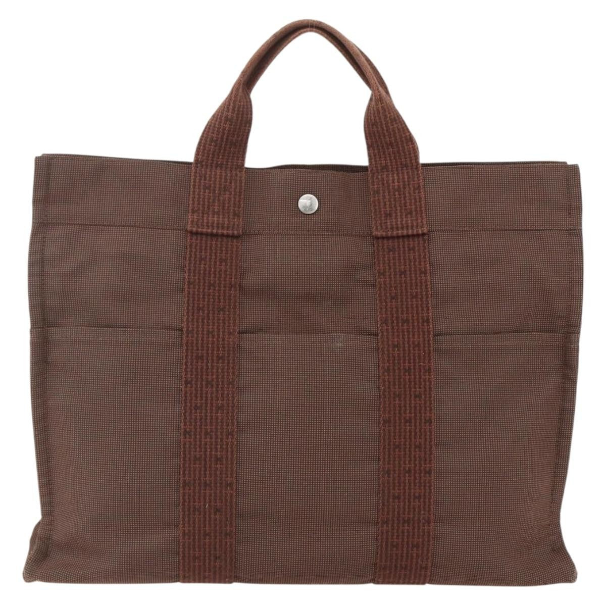 Hermes Fourre-Tout Herline Fourre-Tout Herline Brown Canvas Tote Bag Bag (Pre-Loved)