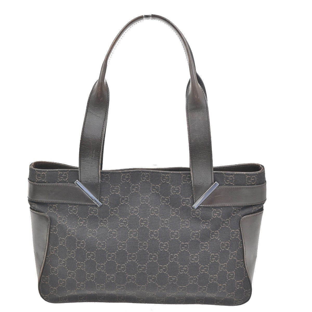 Gucci Vintage Shoulder Bag Gg Coated Canvas Brown Canvas Shoulder Bag Bag (Authentic Pre-Loved)