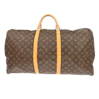 Louis Vuitton Keepall Bandouliere Bag Monogram Canvas Brown Canvas Travel Bag Bag (Authentic Pre-Loved)