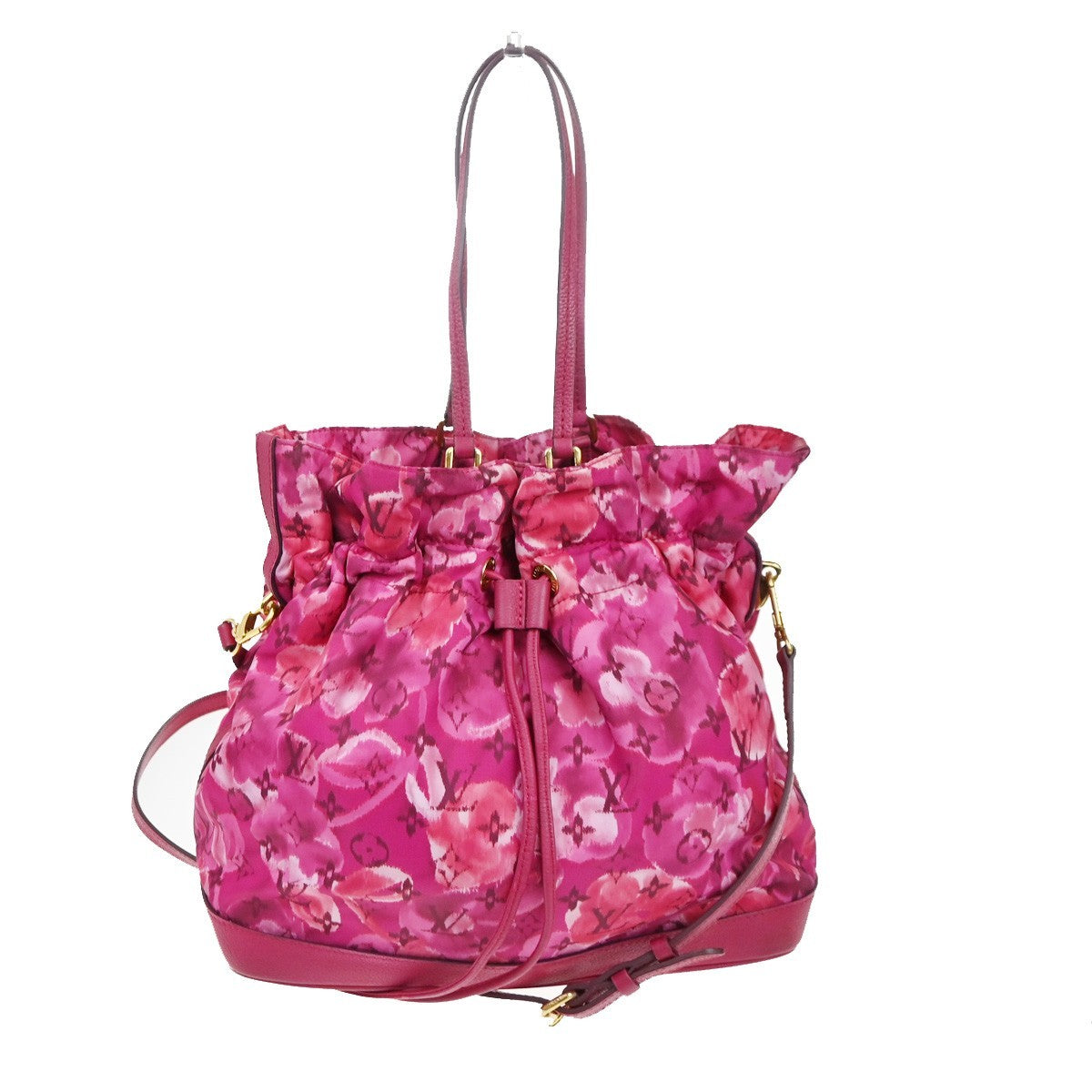Louis Vuitton Noefull Handbag Ikat Nylon Pink Nylon Shoulder Bag Bag (Authentic Pre-Loved)