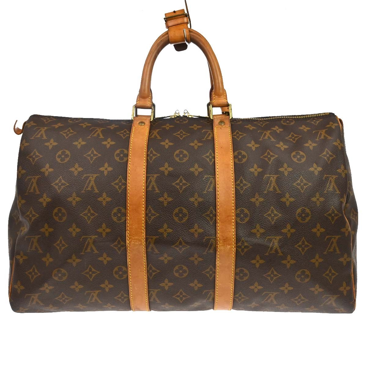 Louis Vuitton Louis Vuitton Keepall Bag Monogram Canvas Brown Canvas Travel Bag Bag (Pre-Loved)