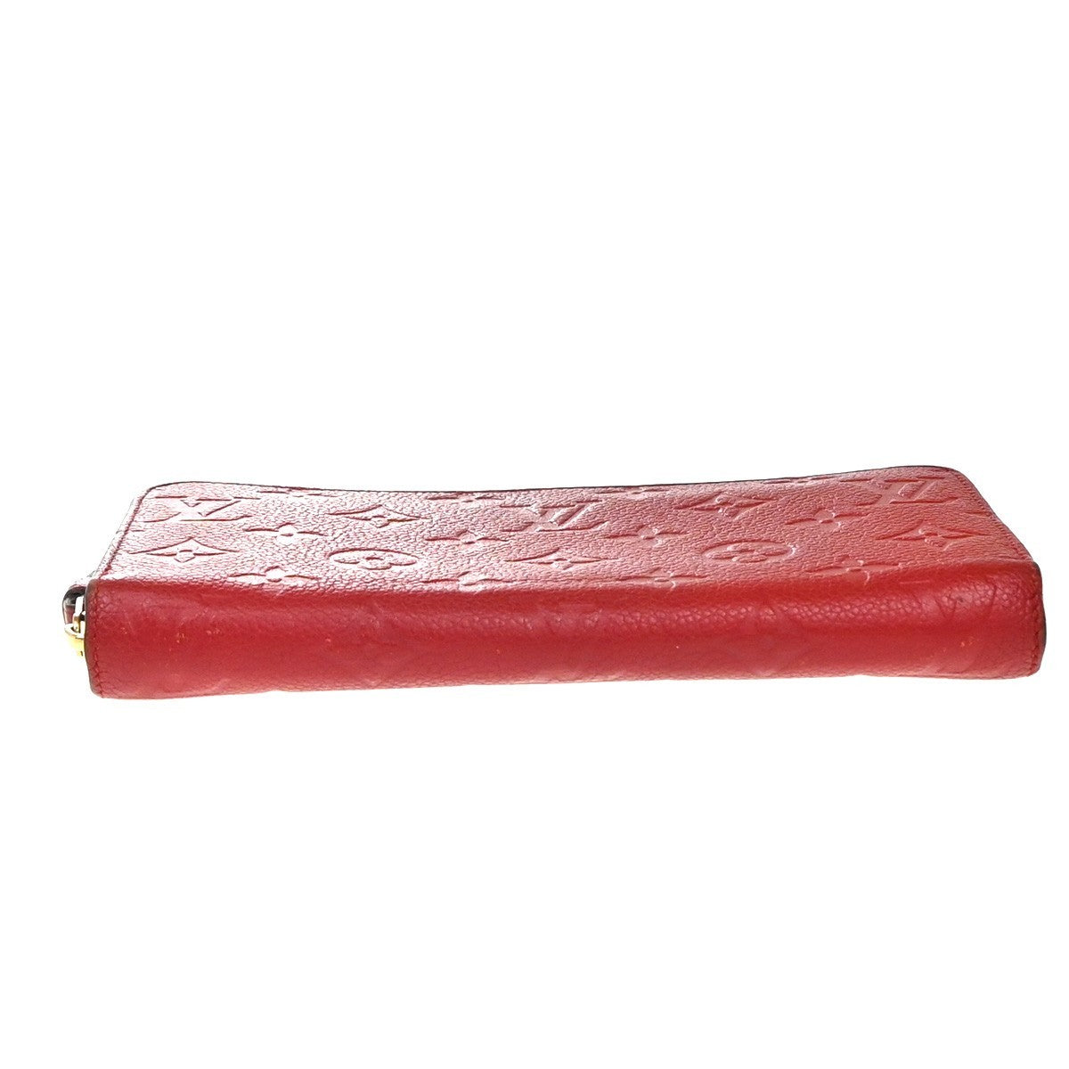Louis Vuitton Portefeuille Zippy Monogramme Empreinte Monogramme Empreinte Red Leather Wallets Accessory (Authentic Pre-Loved)