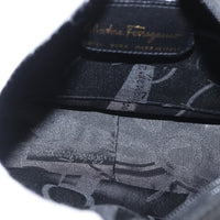 Salvatore Ferragamo Vala Clutch Bag Suede Black Suede Clutche & Pouche Bag (Authentic Pre-Loved)