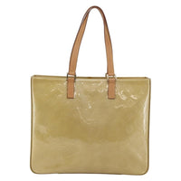 Louis Vuitton Columbus Handbag Monogram Vernis Beige Patent_Leather Tote Bag Bag (Pre-Loved)