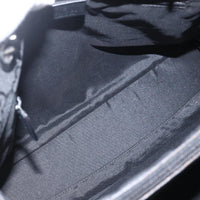 Gucci Vintage Bamboo Handle Tote Gg Nylon Black Nylon Tote Bag Bag (Pre-Loved)