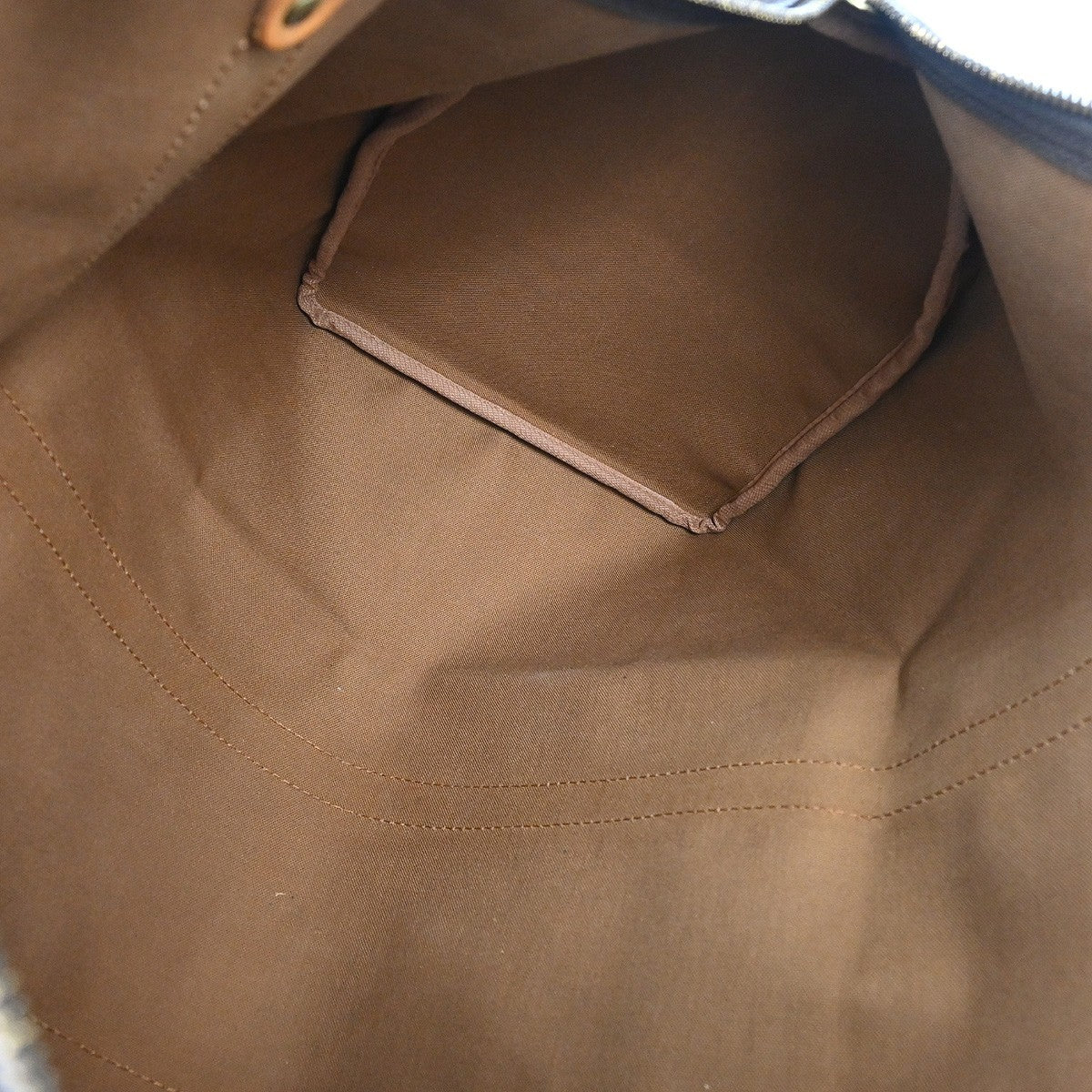 Louis Vuitton Keepall Bag Monogram Canvas Brown Canvas Travel Bag Bag (Authentic Pre-Loved)